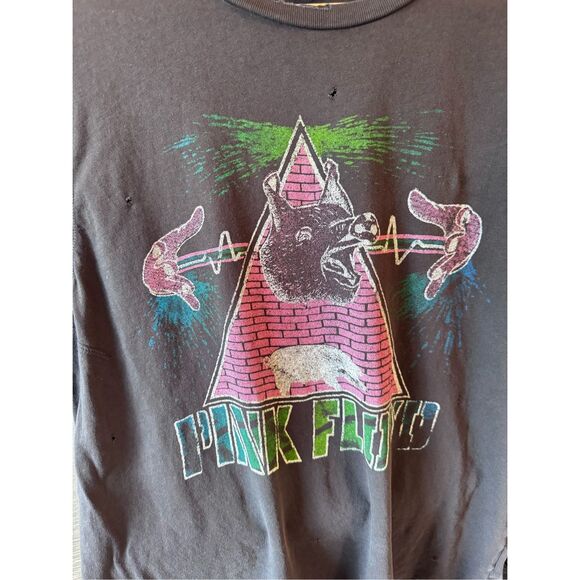 MadeWorn Pink Floyd Distressed T Shirt Size Large - Picture 2 of 8